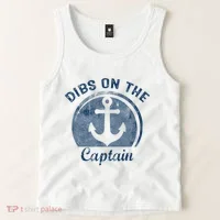 Dibs On The Captain Funny Boating Boat Lover Tank Top thumb 2
