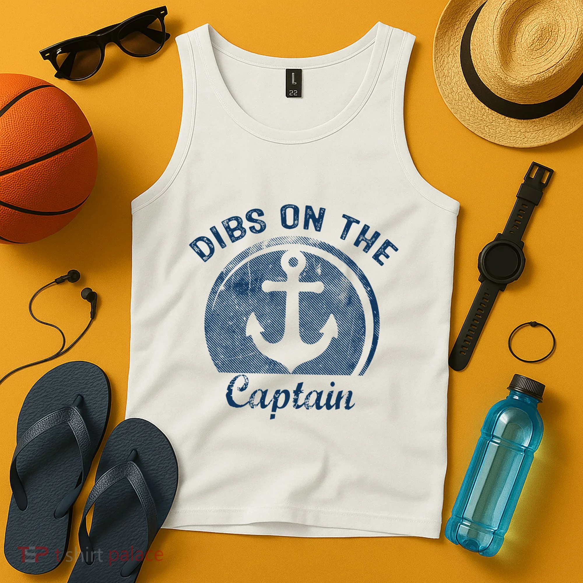 Dibs On The Captain Funny Boating Boat Lover Tank Top