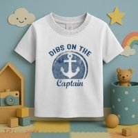 Dibs On The Captain Funny Boating Boat Lover Toddler T-Shirt thumb 3