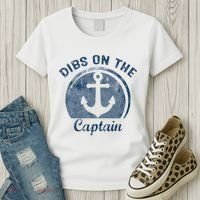 Dibs On The Captain Funny Boating Boat Lover Women's T-Shirt thumb 3