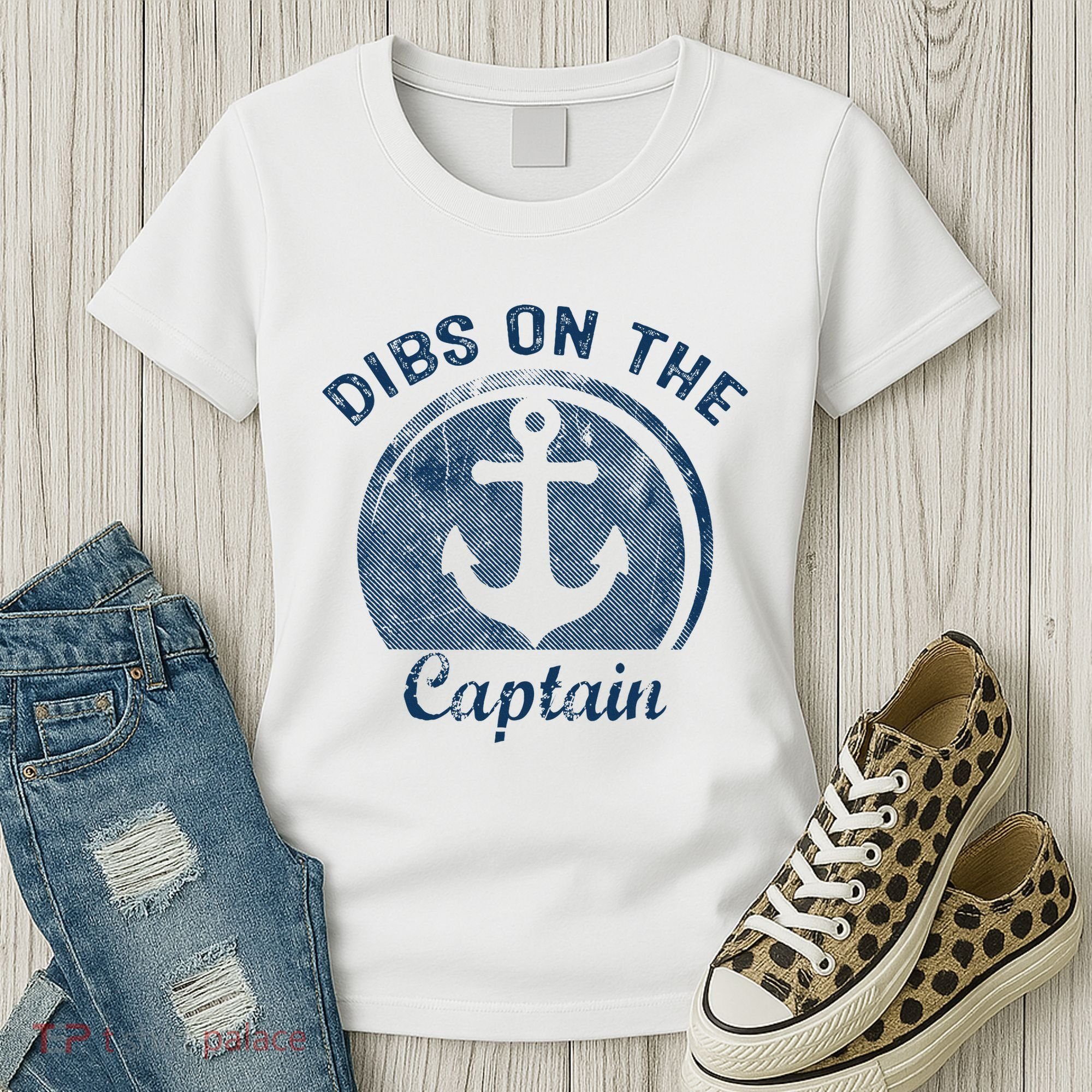 Dibs On The Captain Funny Boating Boat Lover Women's T-Shirt