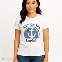 Dibs On The Captain Funny Boating Boat Lover Women's T-Shirt thumb 4