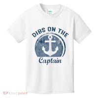 Dibs On The Captain Funny Boating Boat Lover Kids T-Shirt thumb 0