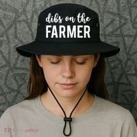 Dibs On The Farmer Funny Farmer's Wife Gift Bucket Hat thumb 3