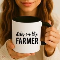 Dibs On The Farmer Funny Farmer's Wife Gift Coffee Mug thumb 3