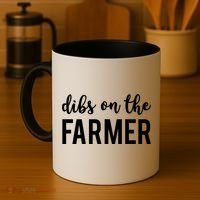 Dibs On The Farmer Funny Farmer's Wife Gift Coffee Mug thumb 4