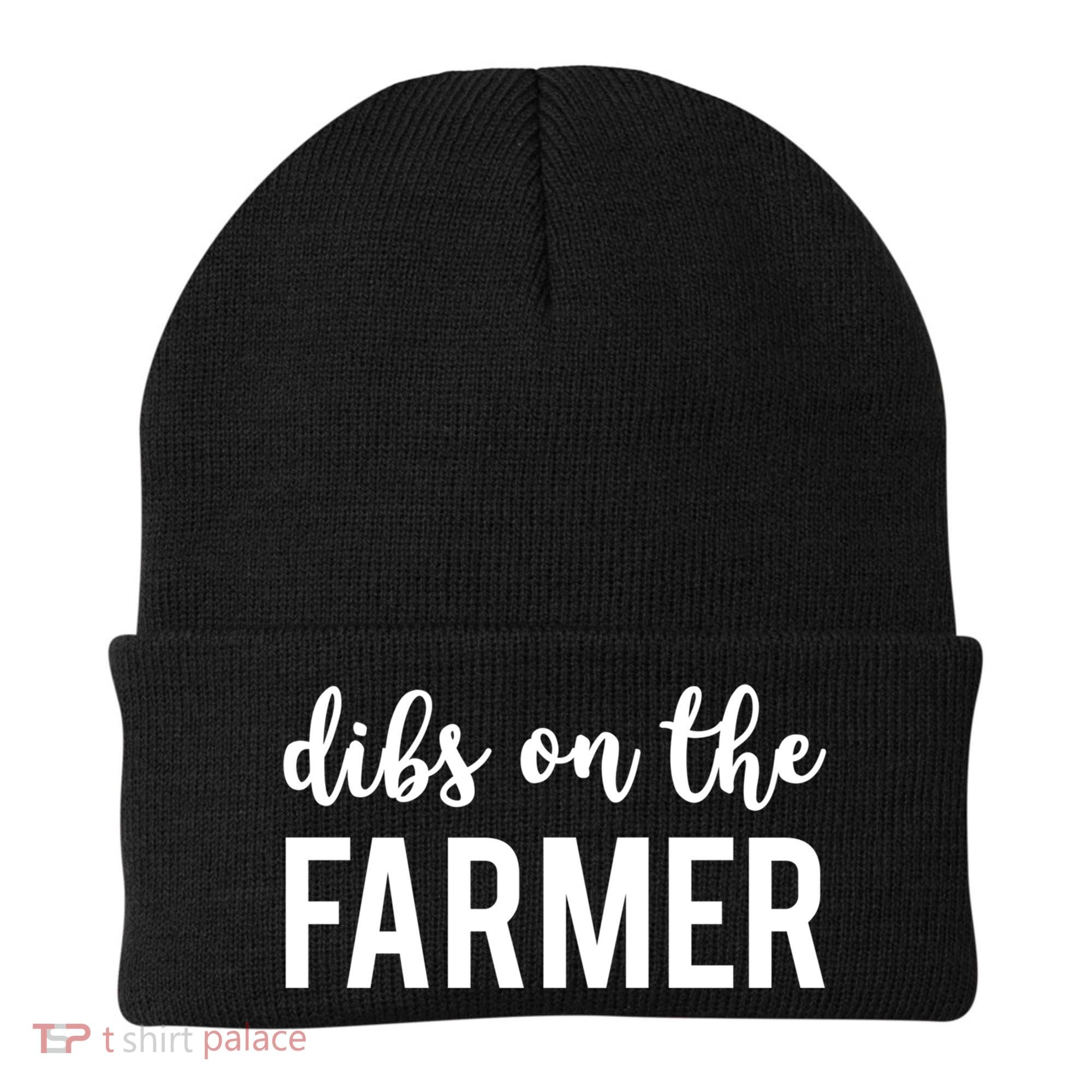 Dibs On The Farmer Funny Farmer's Wife Gift Beanie