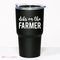 Dibs On The Farmer Funny Farmer's Wife Gift Tumbler thumb 0