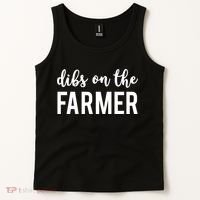 Dibs On The Farmer Funny Farmer's Wife Gift Tank Top thumb 2
