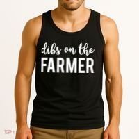Dibs On The Farmer Funny Farmer's Wife Gift Tank Top thumb 3