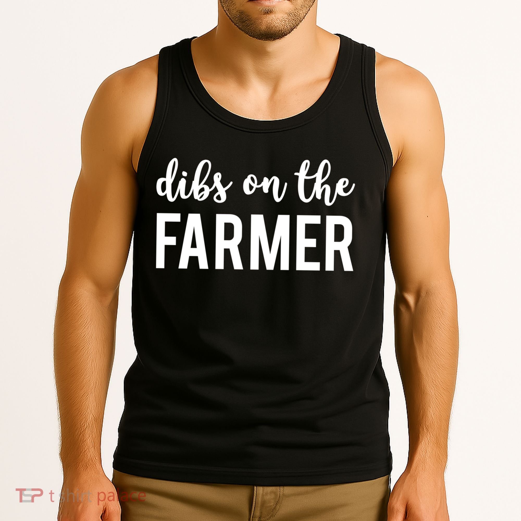 Dibs On The Farmer Funny Farmer's Wife Gift Tank Top