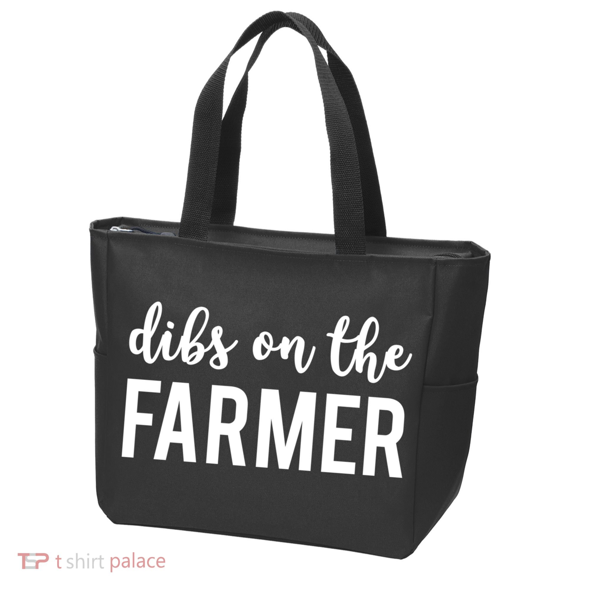 Dibs On The Farmer Funny Farmer's Wife Gift Tote Bag