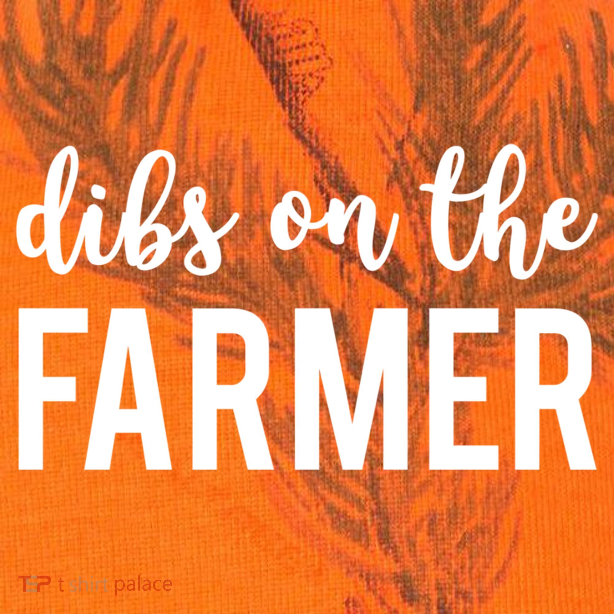 Dibs On The Farmer Funny Farmer's Wife Gift Kati Licensed 12" Camo Cuffed Beanie