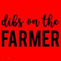 Dibs On The Farmer Funny Farmer's Wife Gift Santa Hat thumb 1