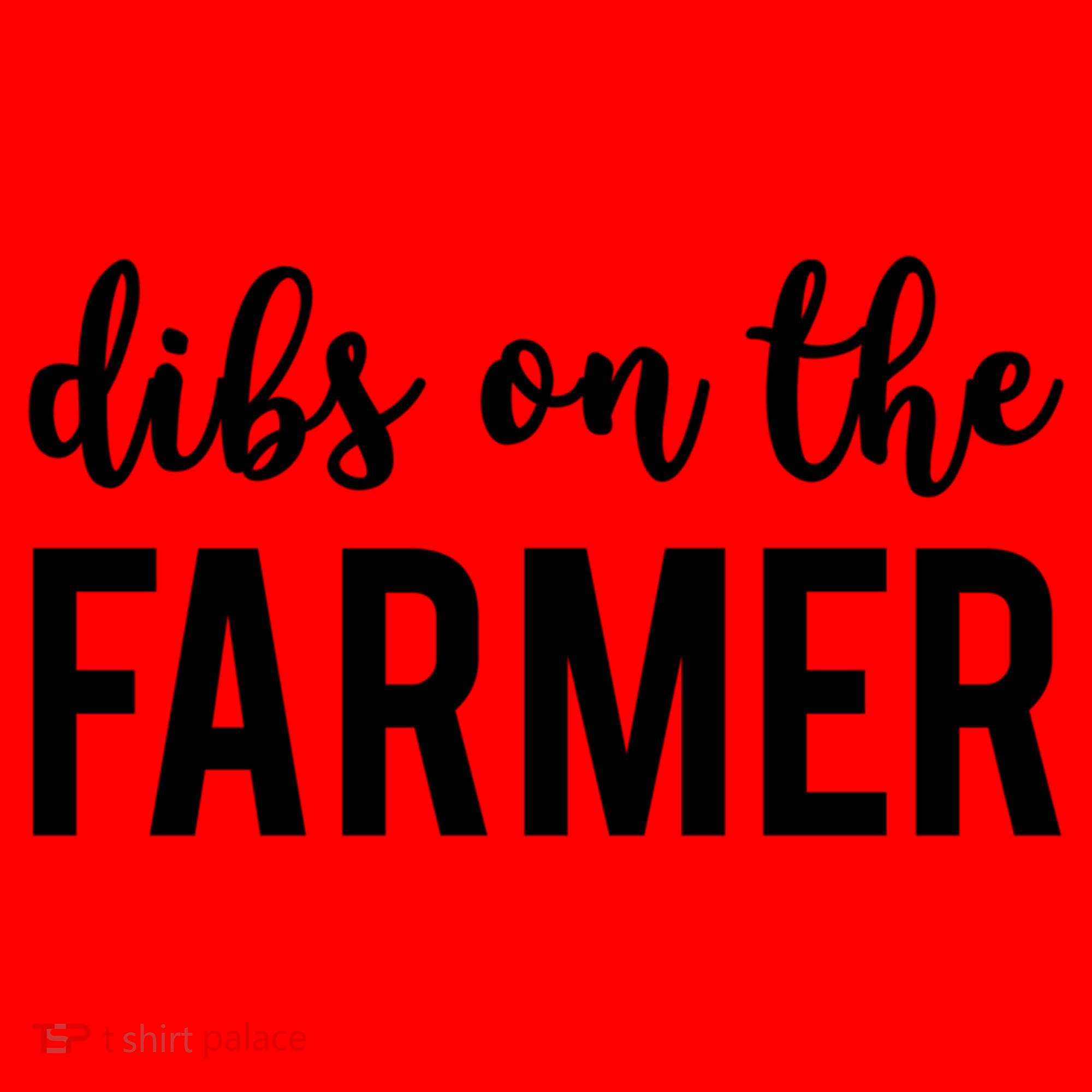 Dibs On The Farmer Funny Farmer's Wife Gift Santa Hat