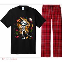 Day of the Dead Sugar Skull Skeleton Monarch Butterfly Pajama Set thumb 0