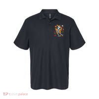 Day of the Dead Sugar Skull Skeleton Monarch Butterfly Polo thumb 0