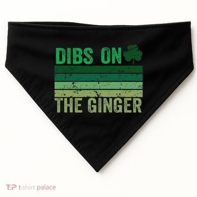 Dibs On The Ginger St PatrickS Shamrock Women USA-Made Doggie Bandana