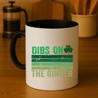 Dibs On The Ginger St PatrickS Shamrock Women Coffee Mug thumb 4