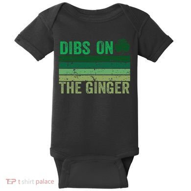 Dibs On The Ginger St PatrickS Shamrock Women Baby Bodysuit