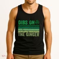 Dibs On The Ginger St PatrickS Shamrock Women Tank Top thumb 3