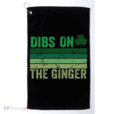 Dibs On The Ginger St PatrickS Shamrock Women Golf Towel