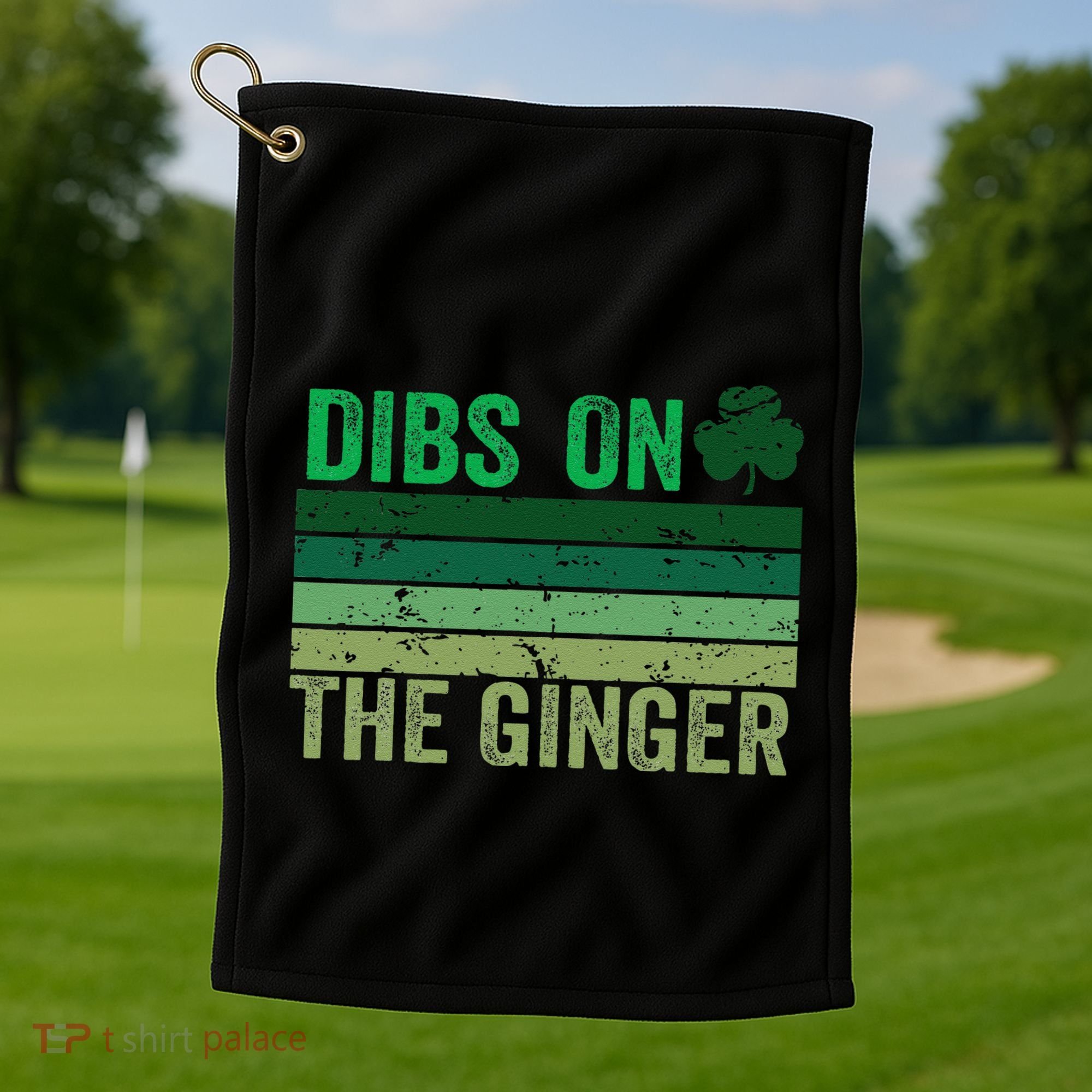 Dibs On The Ginger St PatrickS Shamrock Women Golf Towel