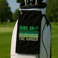 Dibs On The Ginger St PatrickS Shamrock Women Golf Towel thumb 2
