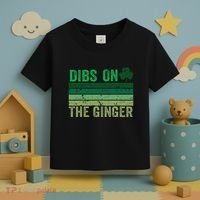 Dibs On The Ginger St PatrickS Shamrock Women Toddler T-Shirt thumb 3
