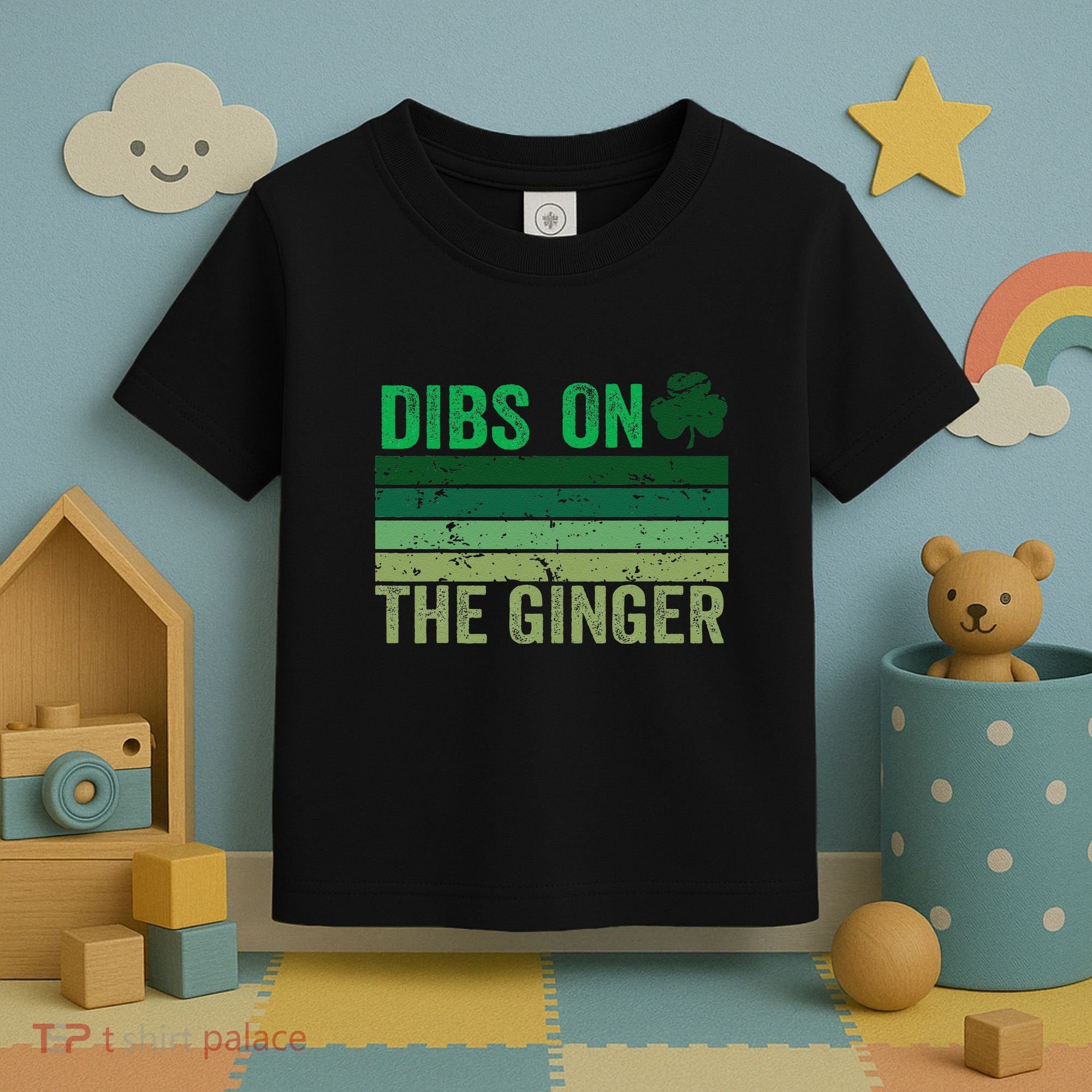 Dibs On The Ginger St PatrickS Shamrock Women Toddler T-Shirt