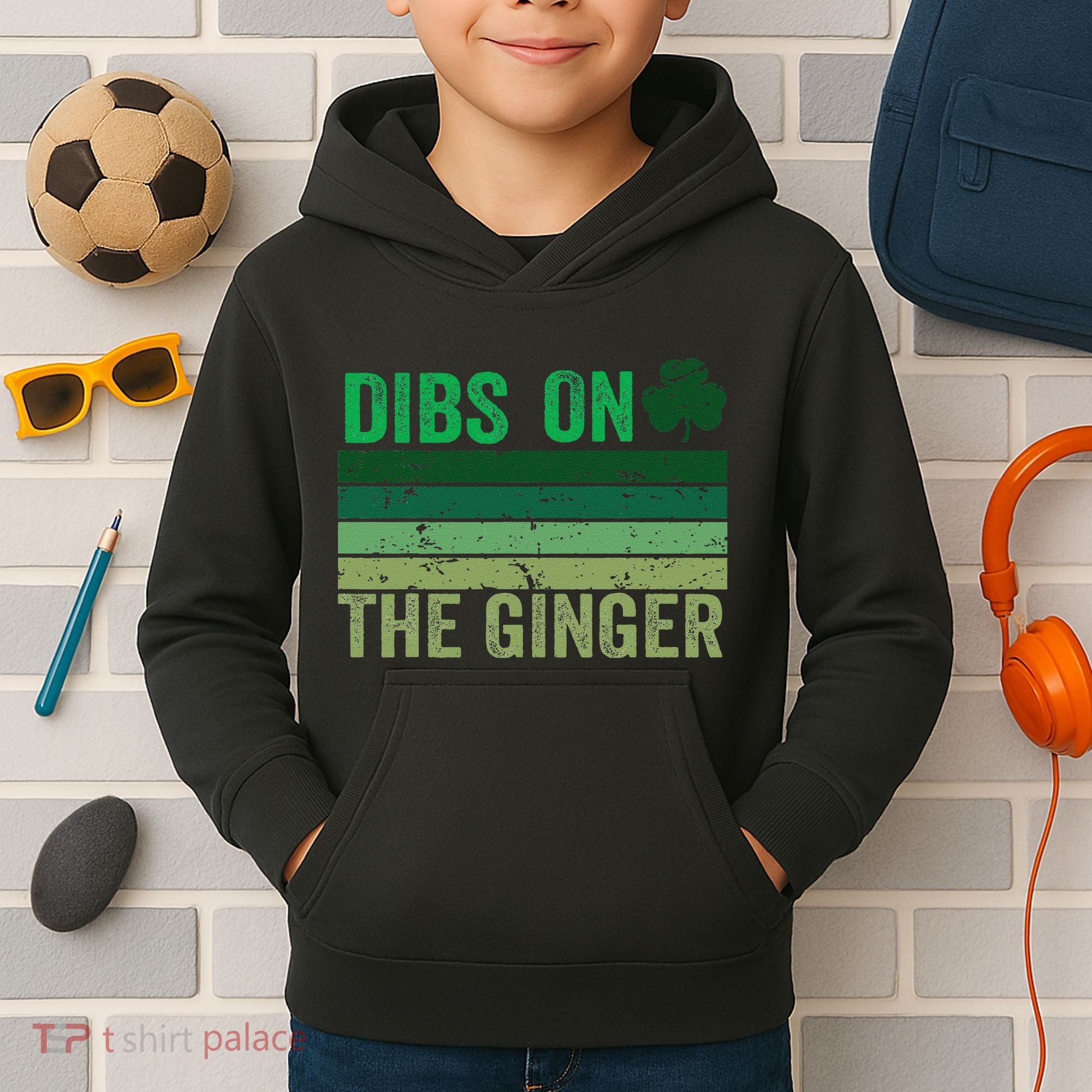 Dibs On The Ginger St PatrickS Shamrock Women Kids Hoodie