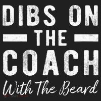 Dibs On The Coach With The Beard Coachs Wife Gift Beanie thumb 2