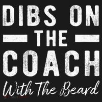 Dibs On The Coach With The Beard Coachs Wife Gift Women's Long Sleeve Shirt thumb 2
