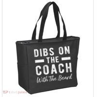 Dibs On The Coach With The Beard Coachs Wife Gift Tote Bag thumb 2