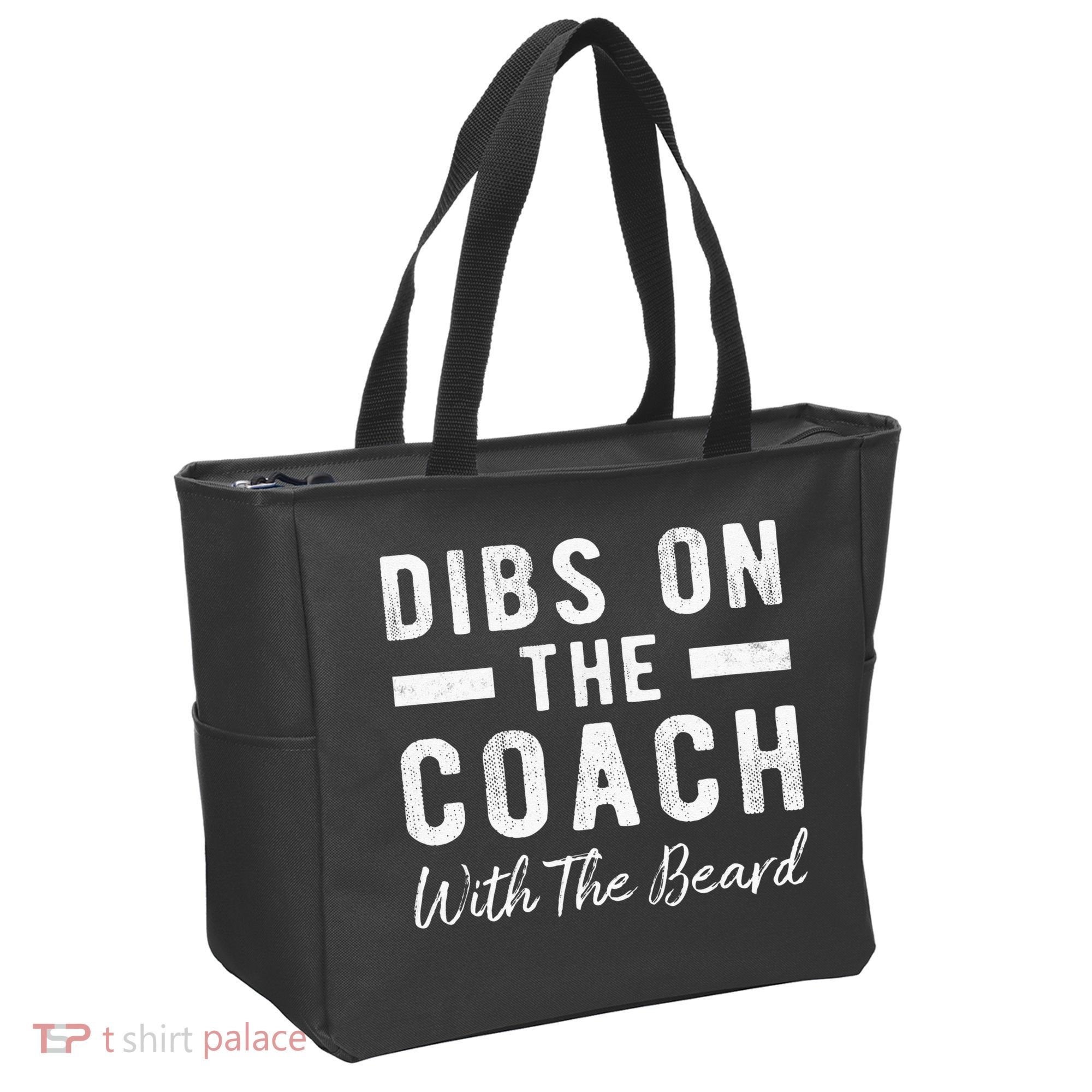 Dibs On The Coach With The Beard Coachs Wife Gift Tote Bag