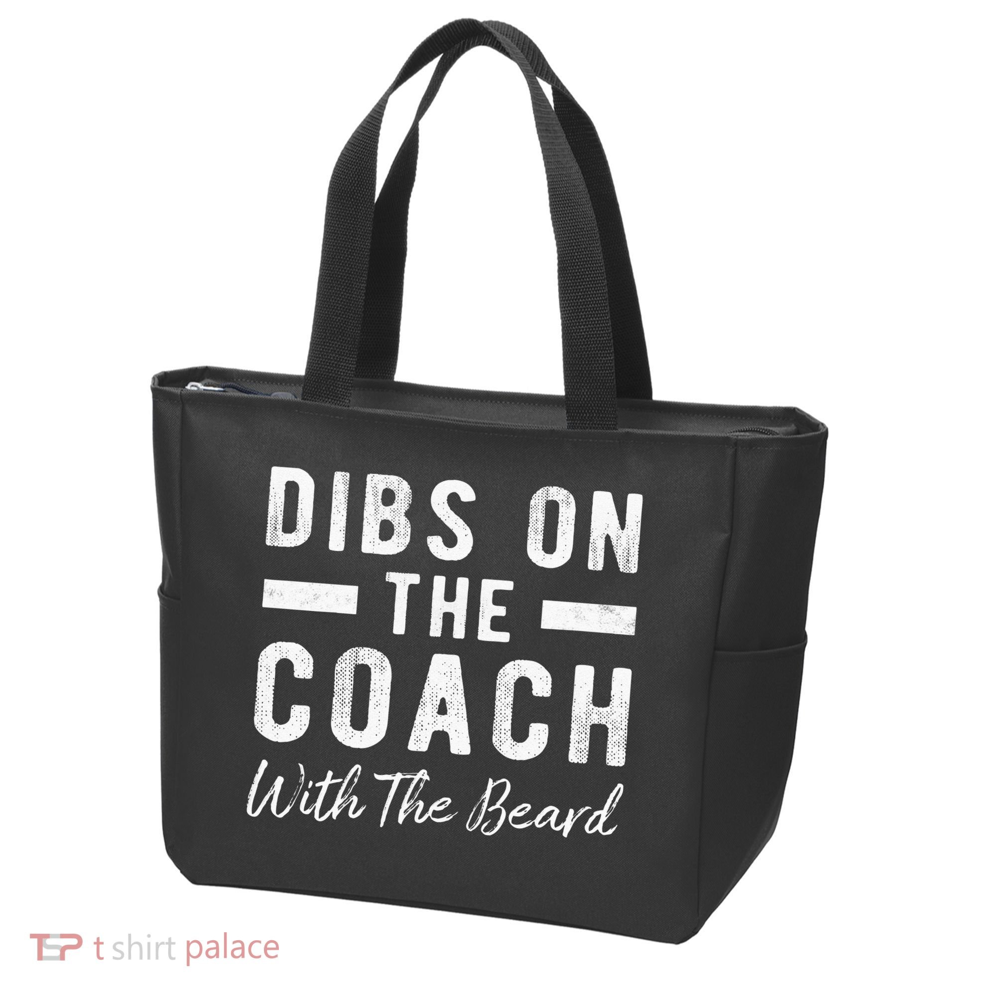 Dibs On The Coach With The Beard Coachs Wife Gift Tote Bag