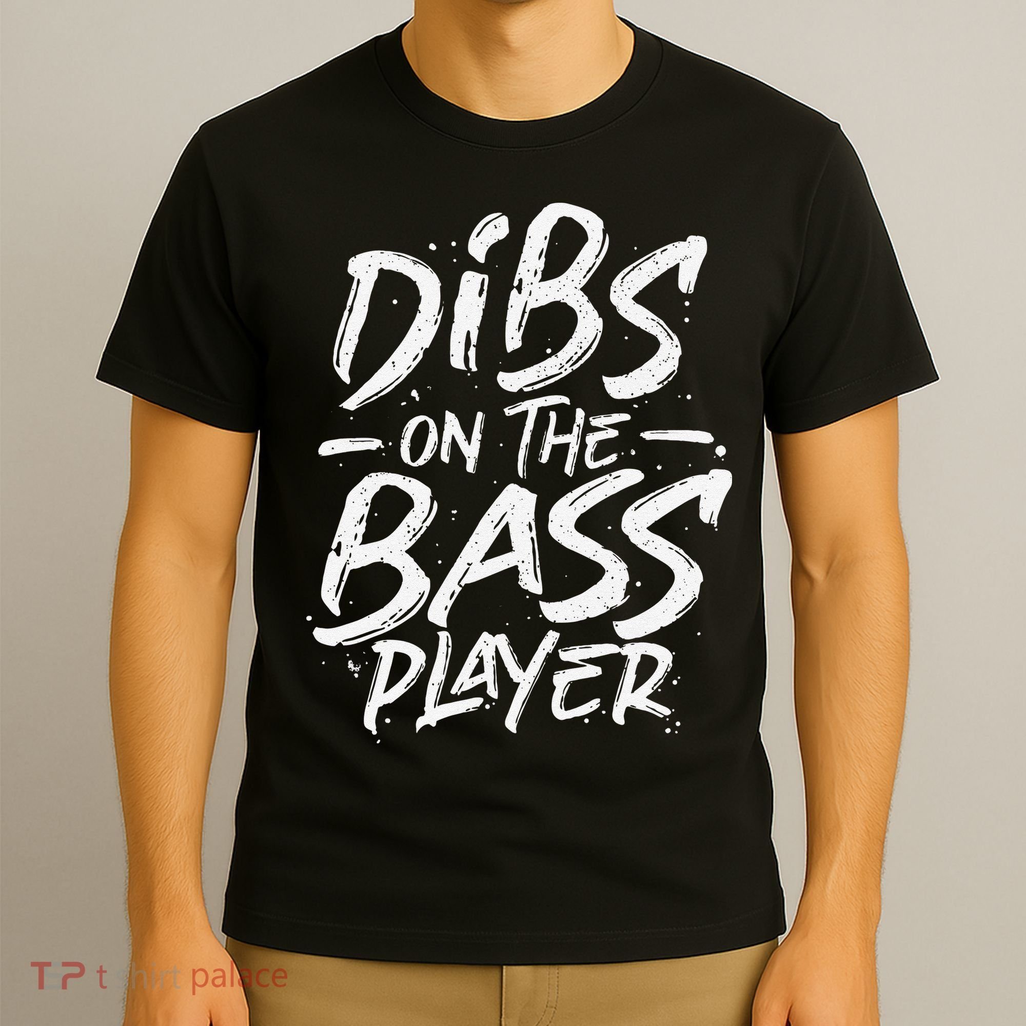 Dibs On The Bass Player Guitar funny Musician T-Shirt