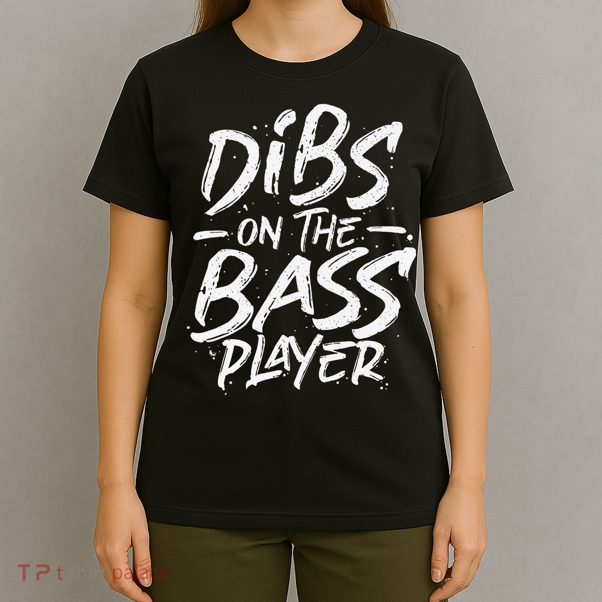 Dibs On The Bass Player Guitar funny Musician T-Shirt