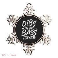 Dibs On The Bass Player Guitar funny Musician Ornament thumb 0
