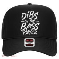 Dibs On The Bass Player Guitar funny Musician Hat thumb 0
