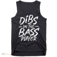 Dibs On The Bass Player Guitar funny Musician Tank Top thumb 0