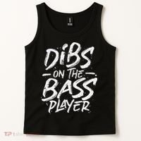 Dibs On The Bass Player Guitar funny Musician Tank Top thumb 2