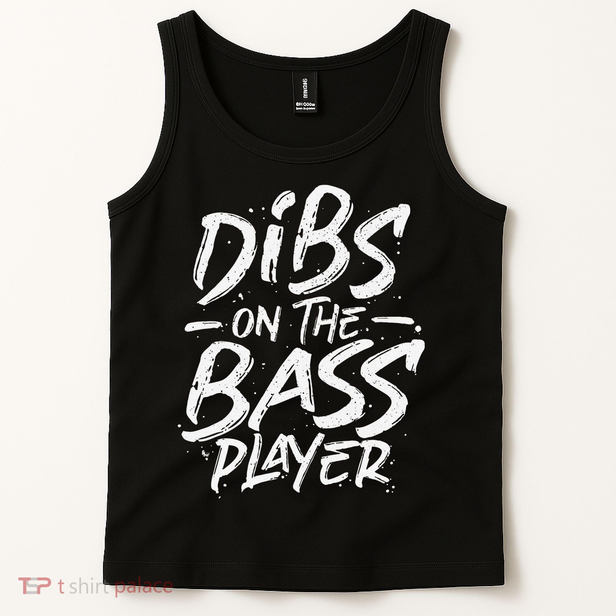 Dibs On The Bass Player Guitar funny Musician Tank Top