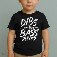 Dibs On The Bass Player Guitar funny Musician Toddler T-Shirt thumb 2
