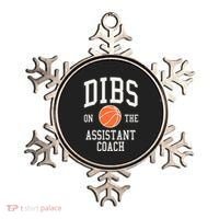 Dibs On The Assistant Coach Basketball Wife Girlfriend Ornament thumb 0