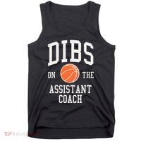 Dibs On The Assistant Coach Basketball Wife Girlfriend Tank Top thumb 0