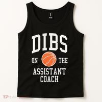 Dibs On The Assistant Coach Basketball Wife Girlfriend Tank Top thumb 2