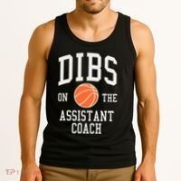 Dibs On The Assistant Coach Basketball Wife Girlfriend Tank Top thumb 3