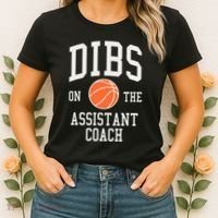 Dibs On The Assistant Coach Basketball Wife Girlfriend Women's T-Shirt thumb 2