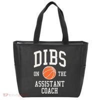Dibs On The Assistant Coach Basketball Wife Girlfriend Tote Bag thumb 0